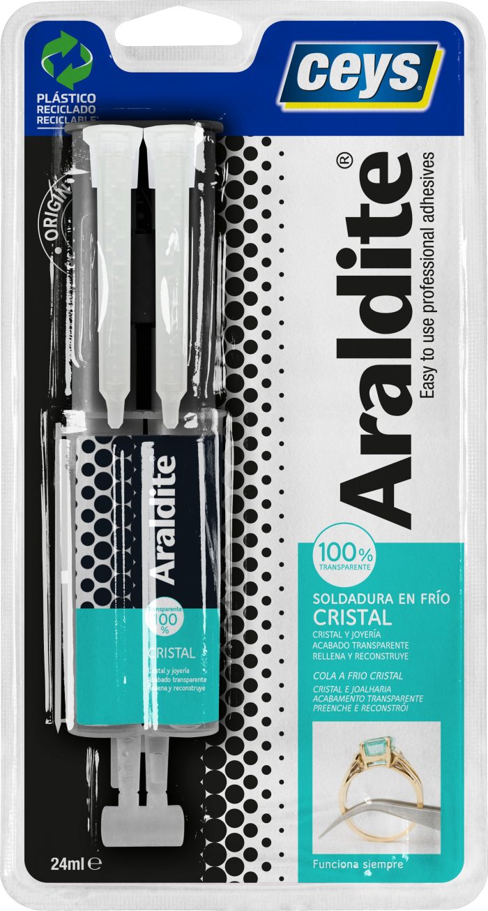 ADHESIVO ARALDITE JERINGA - 24 ML TRANSPARENTE - Imagen 2