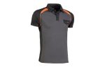 POLO TOP RANGE COOLWAY GRIS / NARANJA - Imagen 2