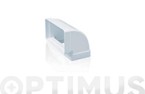 1119_6a0c261de3f27 CODO RECTANGULAR VERTICAL TUBO EXTRACCION PVC - Imagen 1