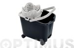 CUBO CON ESCURRIDOR 14 L RUEDAS AUTOMATICO